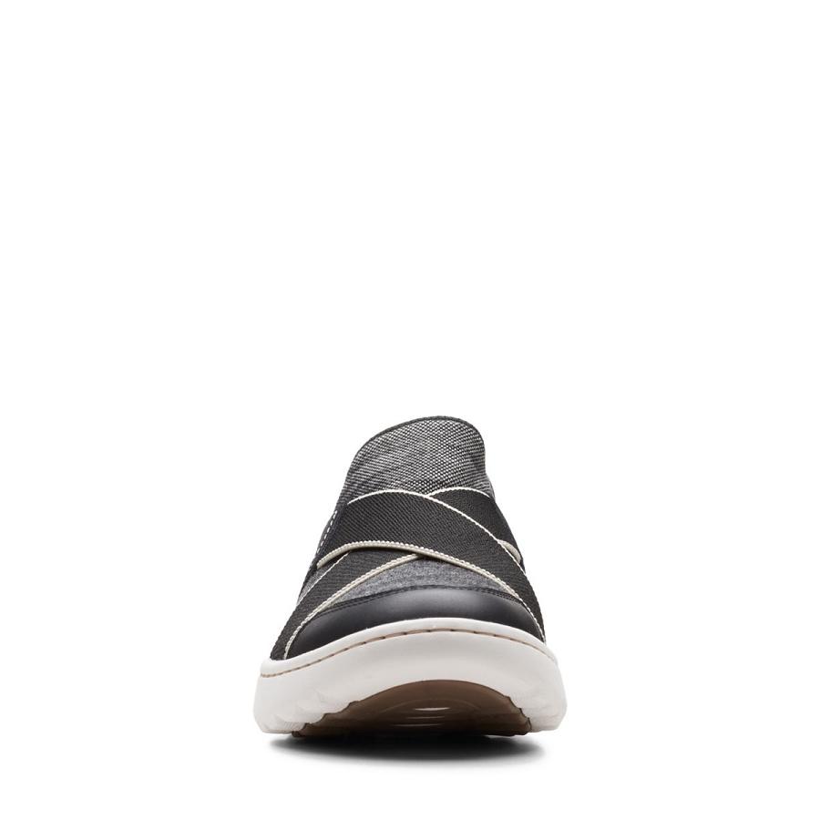 Black Clarks Teagan Go Combi Women's Sneakers | SG_EQ361