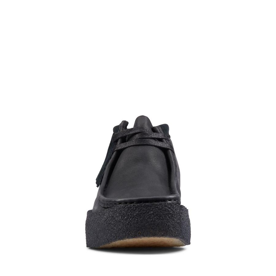 Black Clarks Wallabee Cup Bt Leather Men's Boots | SG_QF116