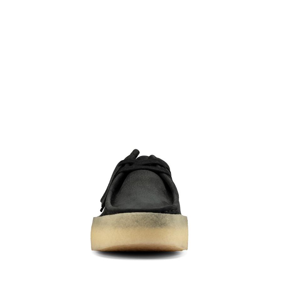 Black Clarks Wallabee Cup Nubuck Men's Shoes | SG_FA26