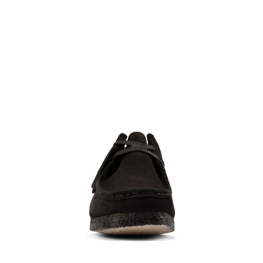 Black Clarks Wallabee Sde Men's Shoes | SG_FA98