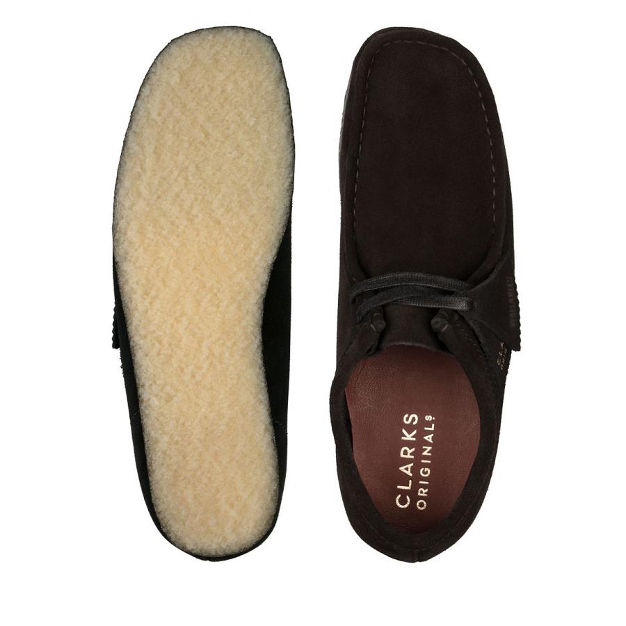 Black Clarks Wallabee Sde Men's Shoes | SG_FA98