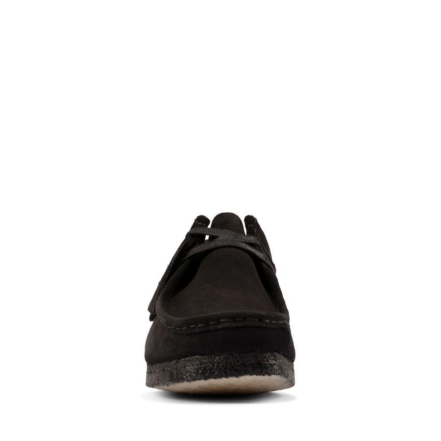 Black Clarks Wallabee Sde Women's Shoes | SG_FA398