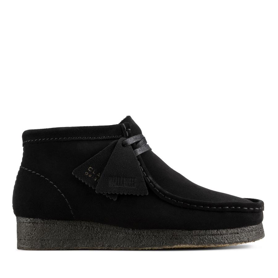 Black Clarks Wallabee Sde Women\'s Shoes | SG_HZ399