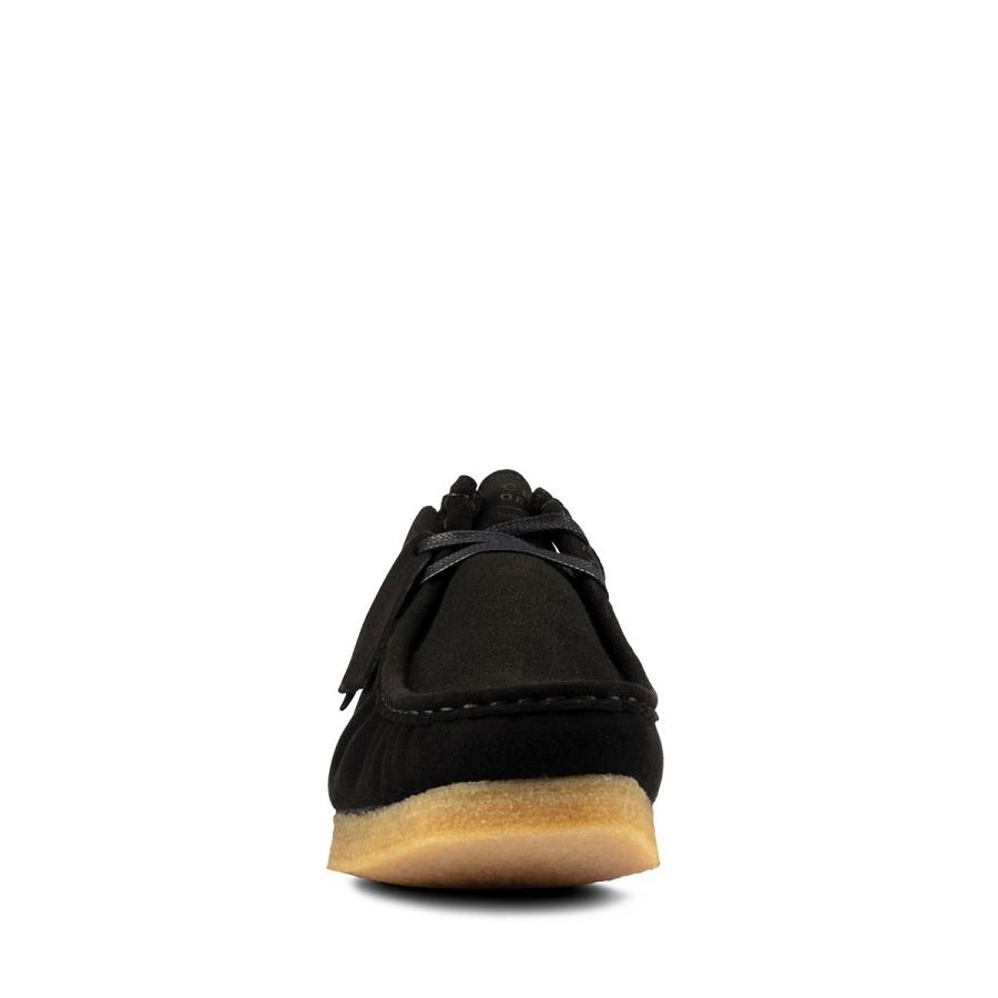 Black Clarks Wallabee Vegan Men's Shoes | SG_MR115