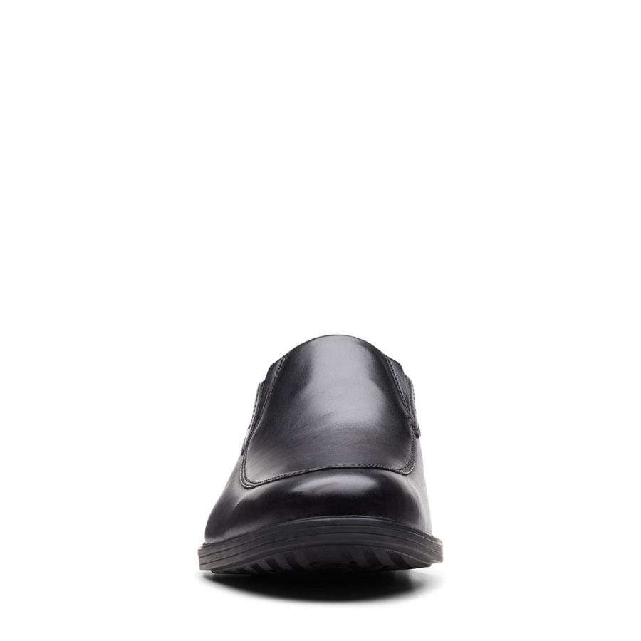 Black Clarks Whiddon Step Leather Men's Shoes | SG_EQ133