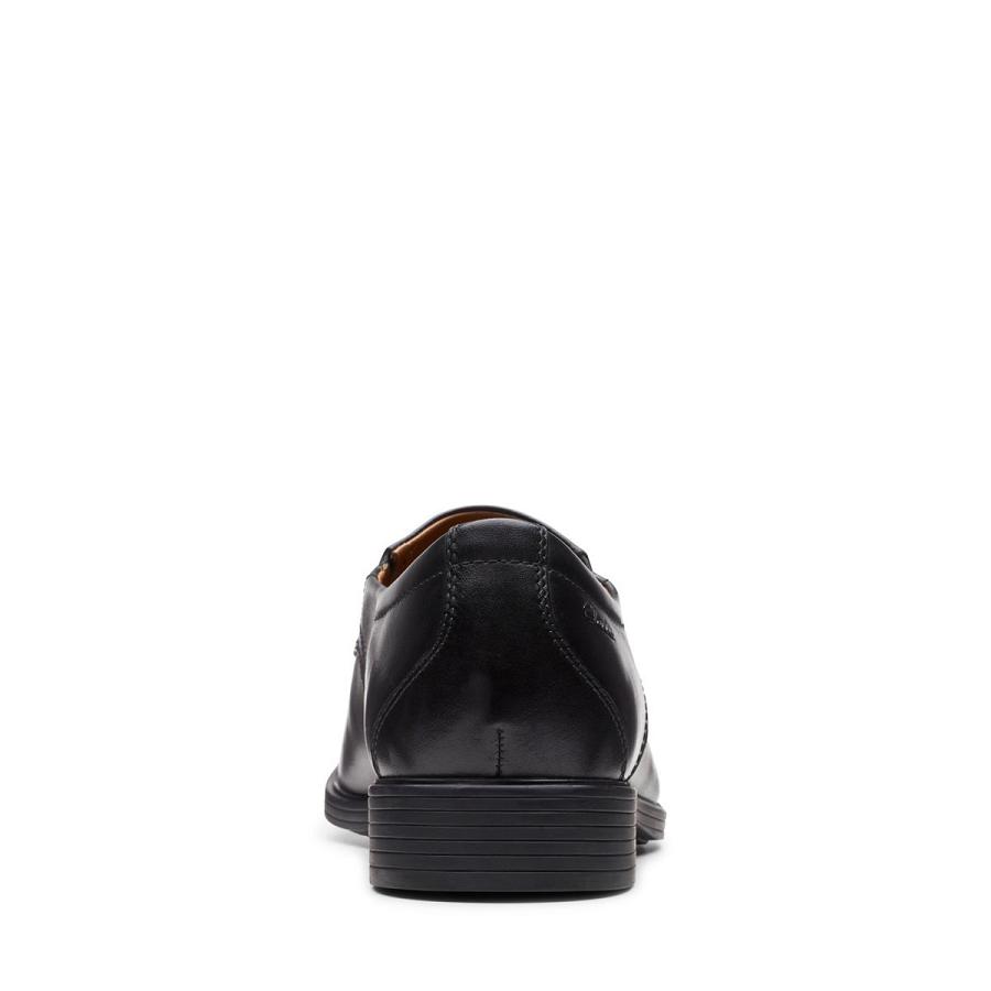 Black Clarks Whiddon Step Leather Men's Shoes | SG_EQ133