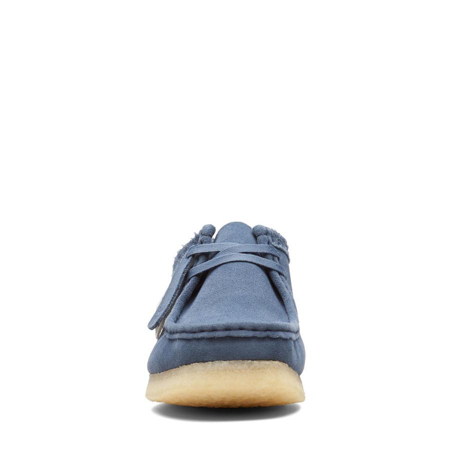 Blue Clarks Wallabee Suede Men's Shoes | SG_MR103