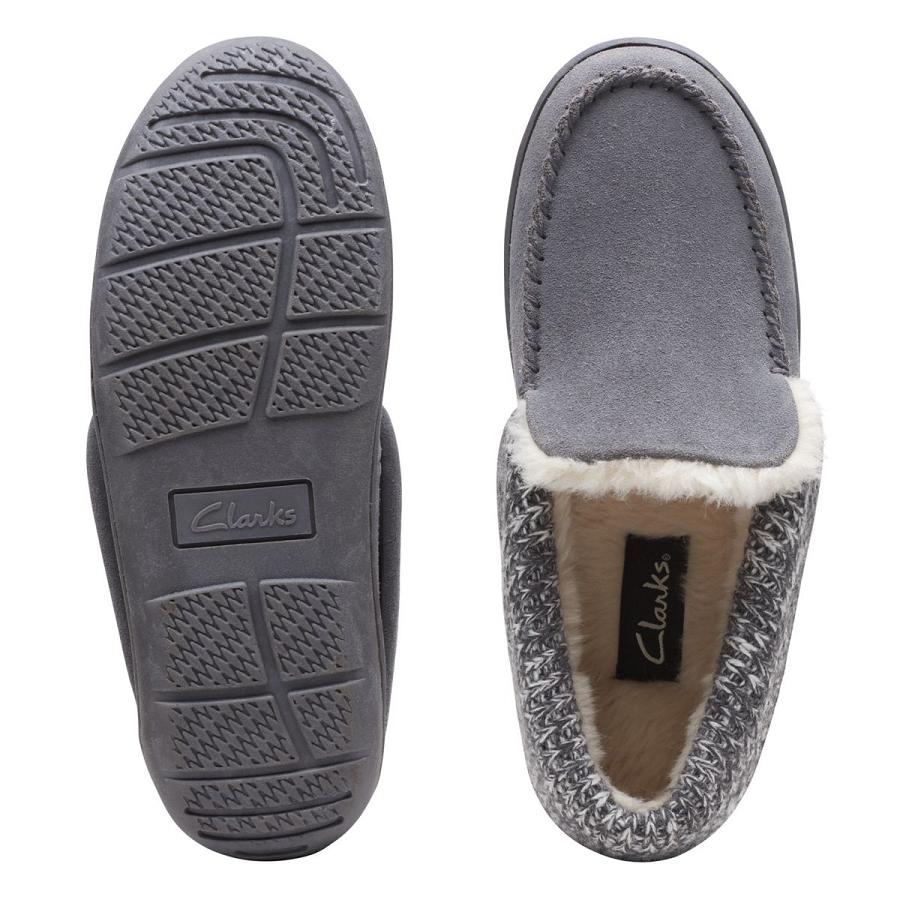 Blue Grey Clarks Cecina Bale Women's Slippers | SG_BD185