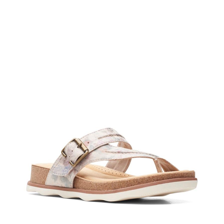 Brown Clarks Brynn Madi Sand Interest Women's Sandals | SG_EQ181