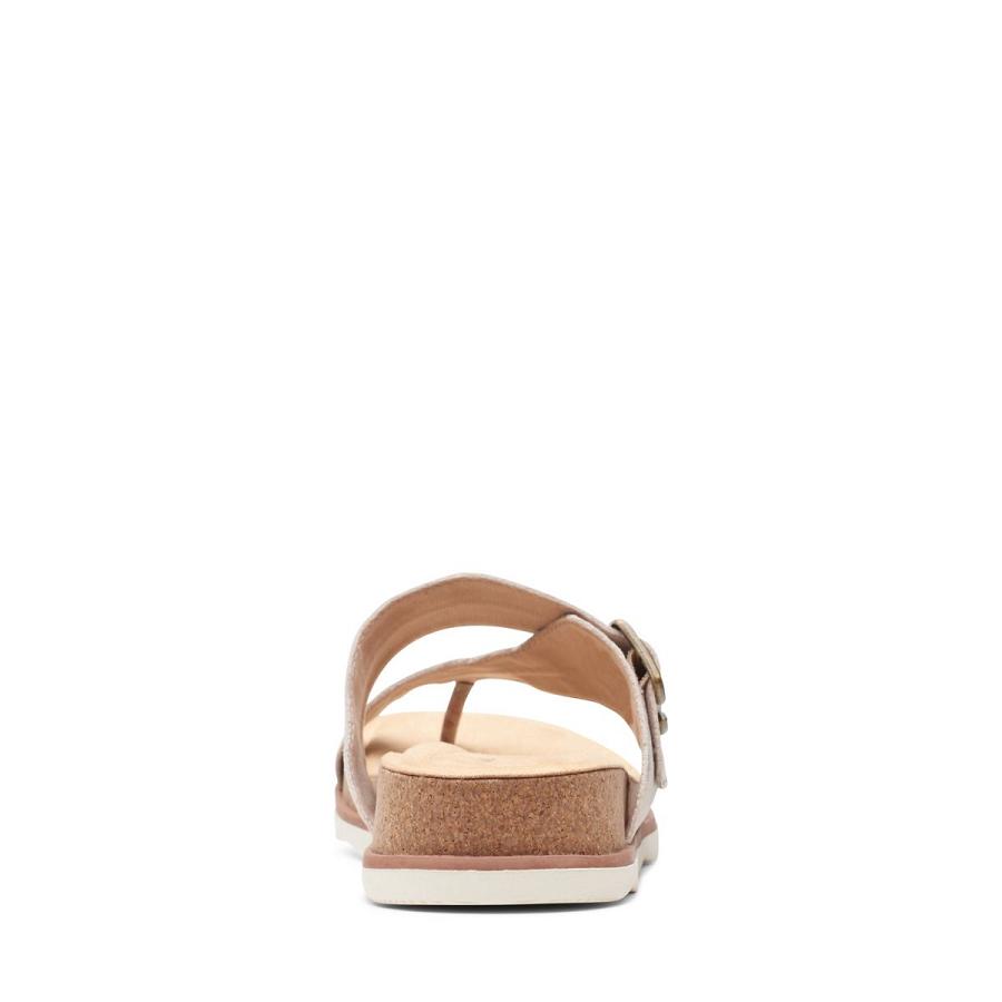 Brown Clarks Brynn Madi Sand Interest Women's Sandals | SG_EQ181