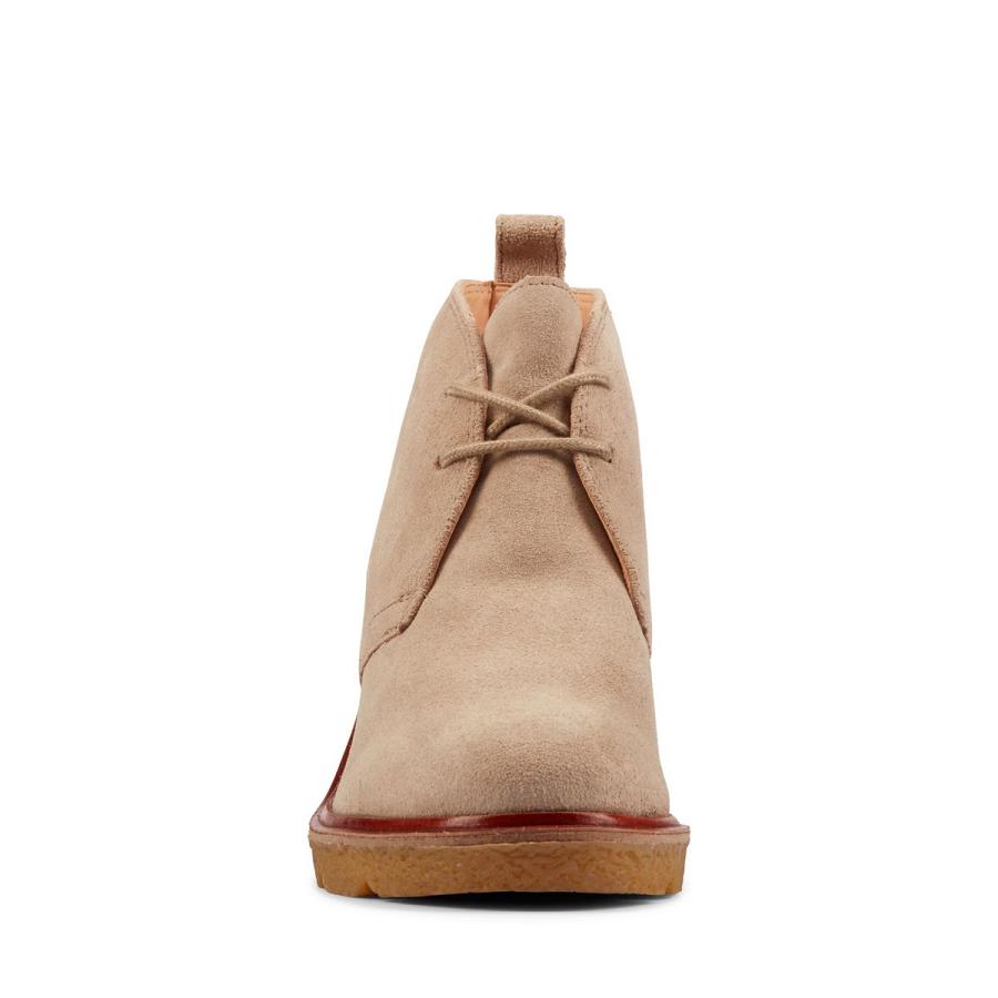 Brown Clarks Clarkford DBT Sand Suede Women's Boots | SG_BD197