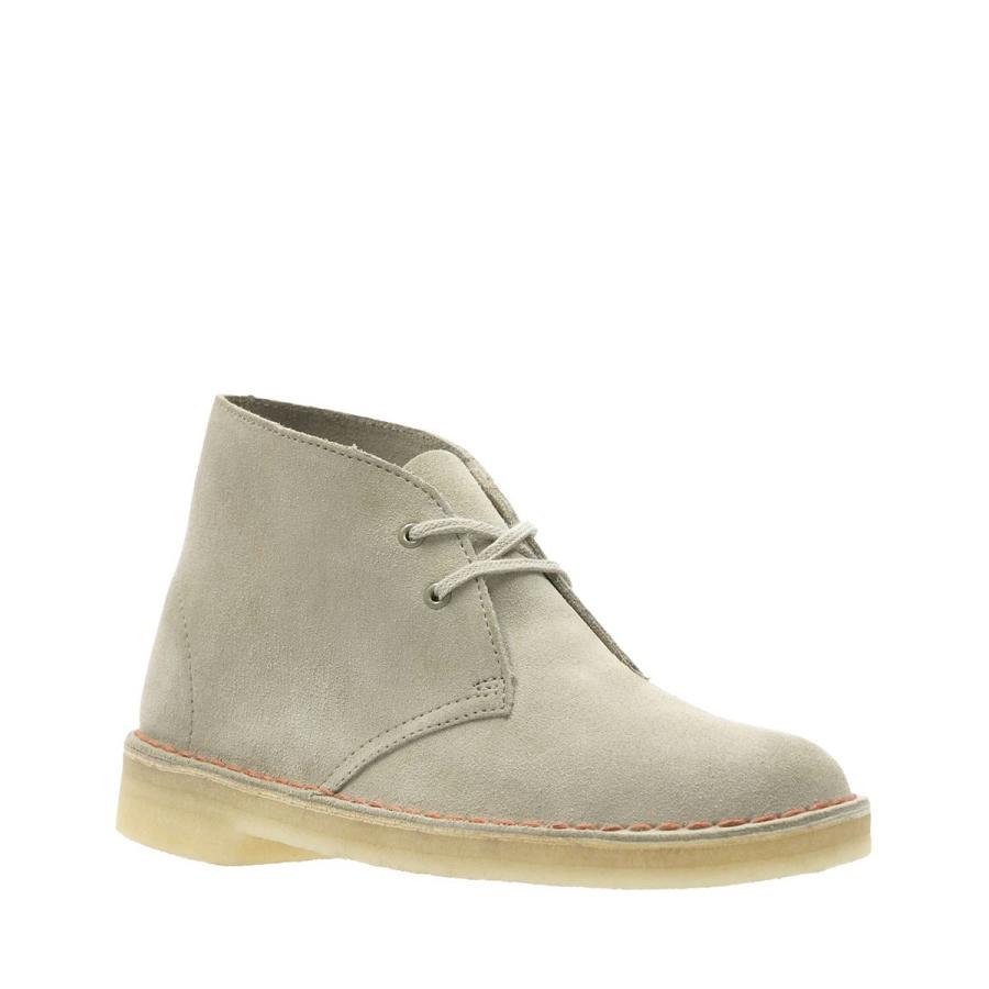 Brown Clarks Desert Sand Suede Women's Desert Boots | SG_WC213