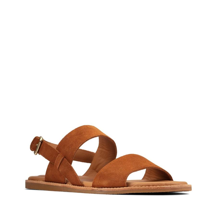 Brown Clarks Karsea Strap Women's Sandals | SG_QF248