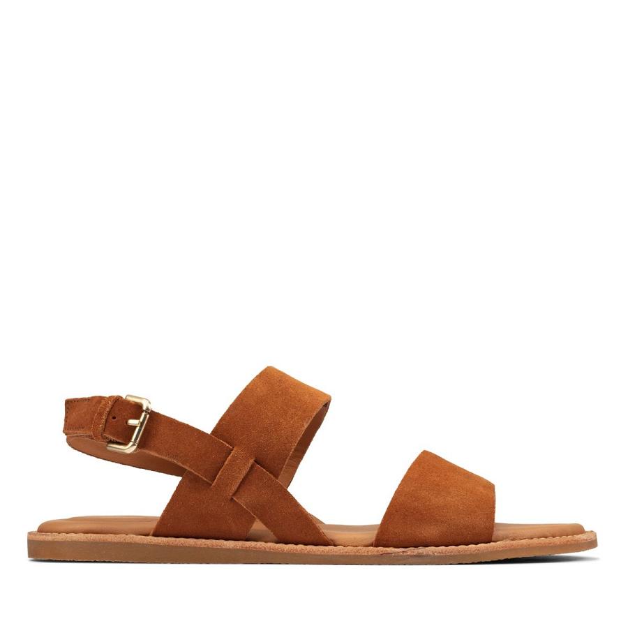 Brown Clarks Karsea Strap Women\'s Sandals | SG_QF248