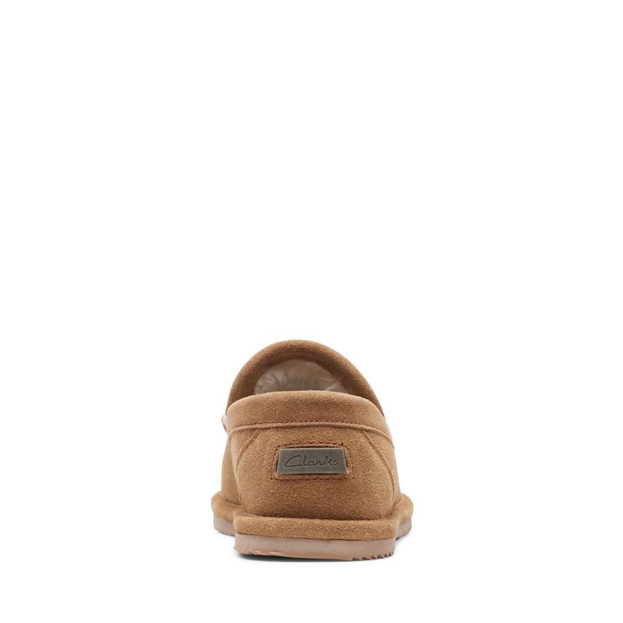 Brown Clarks Kyan Reef Men's Slippers | SG_AH82