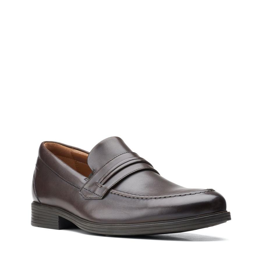 Dark Brown Clarks Whiddon Men's Shoes | SG_WC129