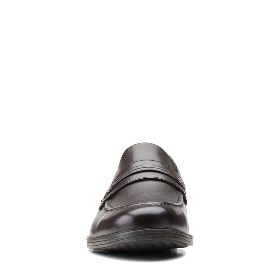 Dark Brown Clarks Whiddon Men's Shoes | SG_WC129