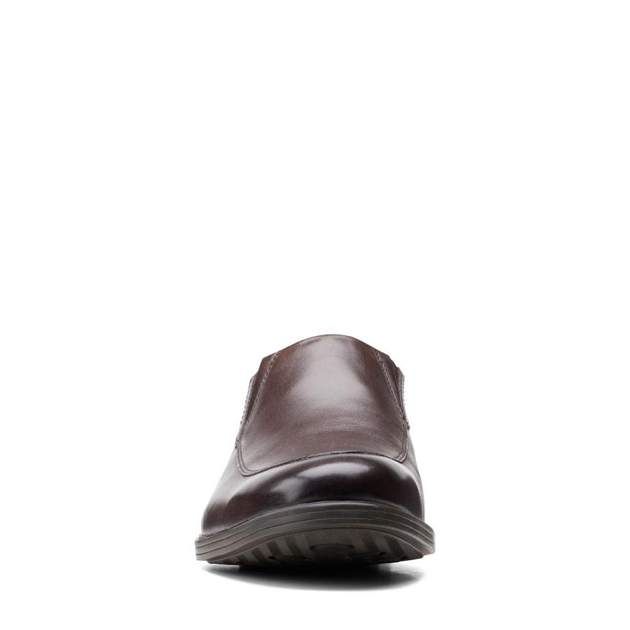 Dark Brown Clarks Whiddon Step Men's Shoes | SG_KB131