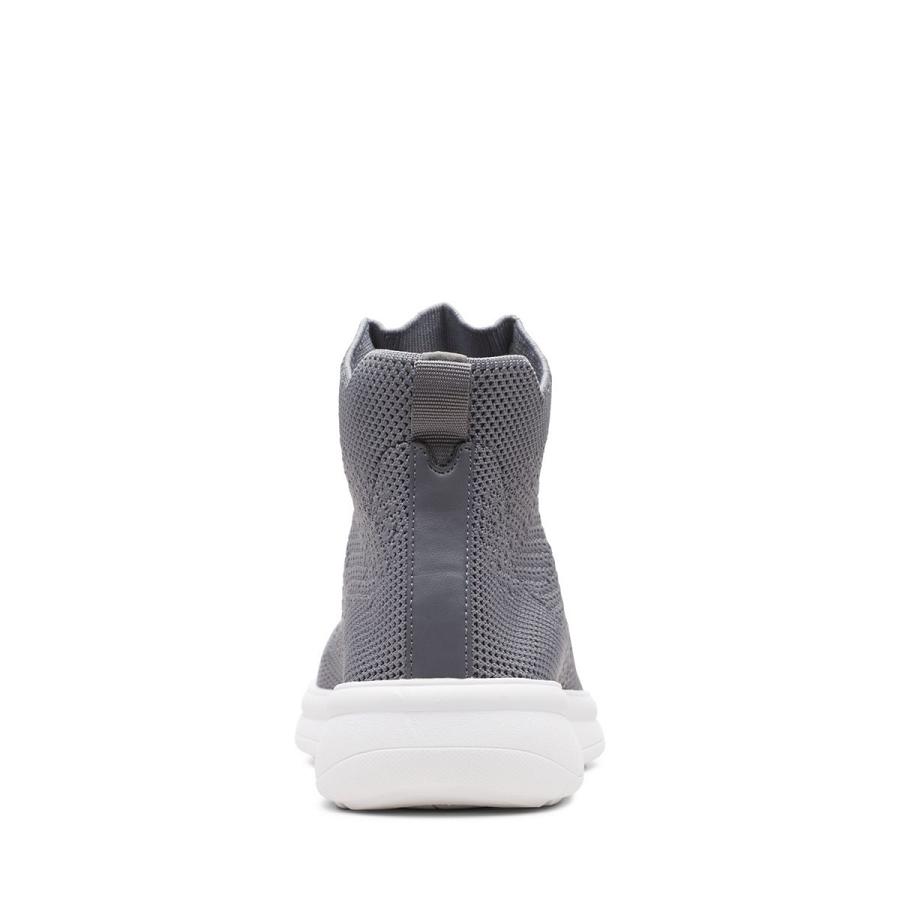 Dark Grey Clarks Ezera Mid Women's Sneakers | SG_JX232