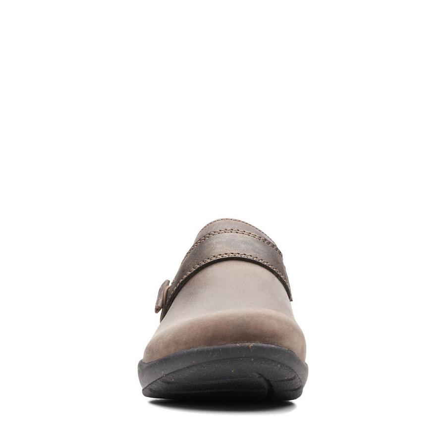 Dark Grey Clarks Roseville Dot Women's Sneakers | SG_EQ349