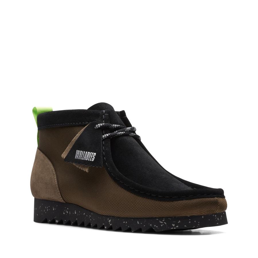 Green Clarks Wallabee FTRE Combi Men's Shoes | SG_QF56