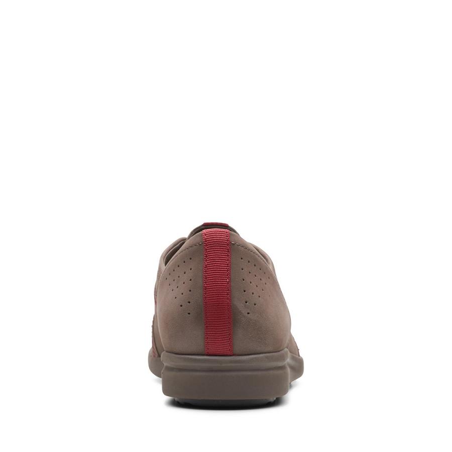 Grey Brown Clarks Tamzen Step Nubuck Women's Sneakers | SG_AH358