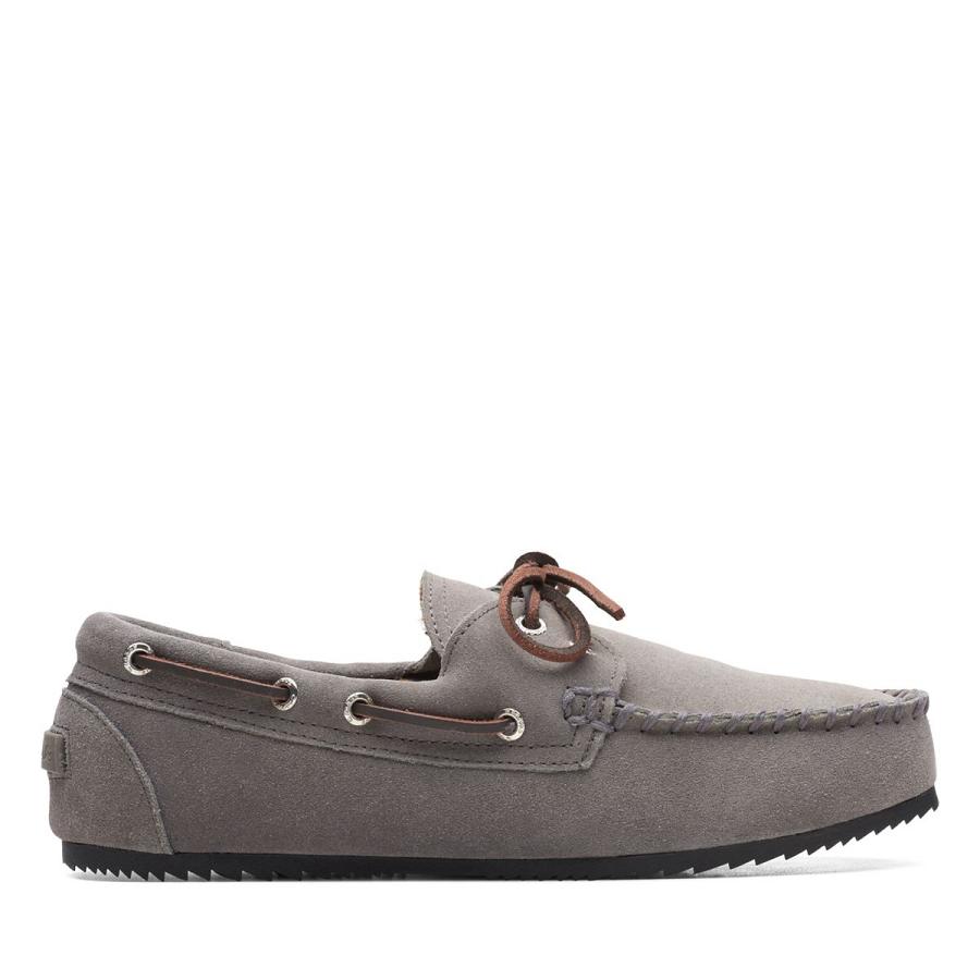 Grey Clarks Jordy Murl Men\'s Slippers | SG_QF80