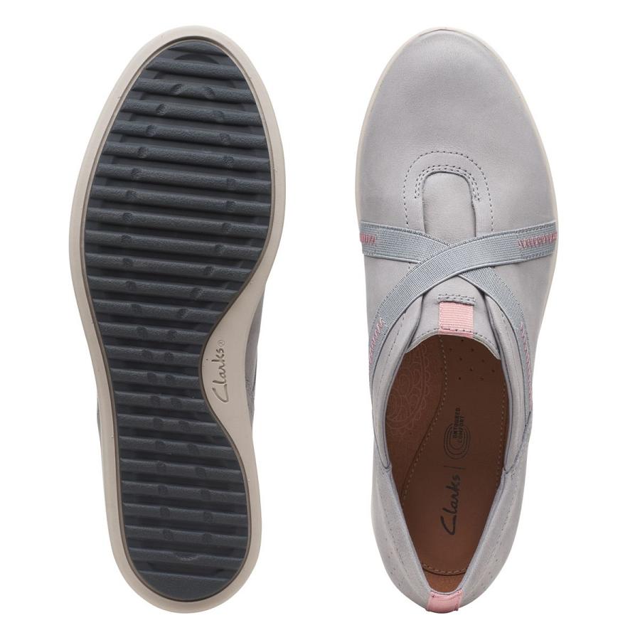 Grey Clarks Tamzen Step Nubuck Women's Sneakers | SG_RV360