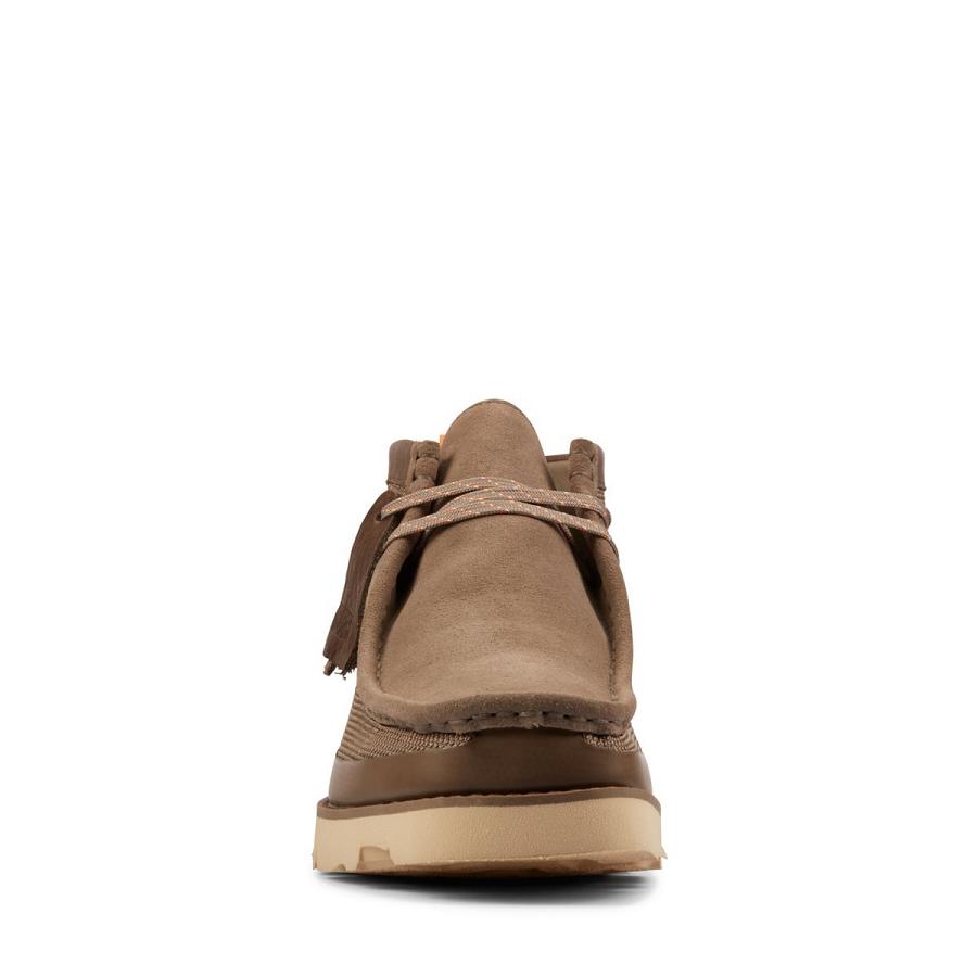 Grey Clarks Wallabee2.0GTX Combi Men's Boots | SG_KB119