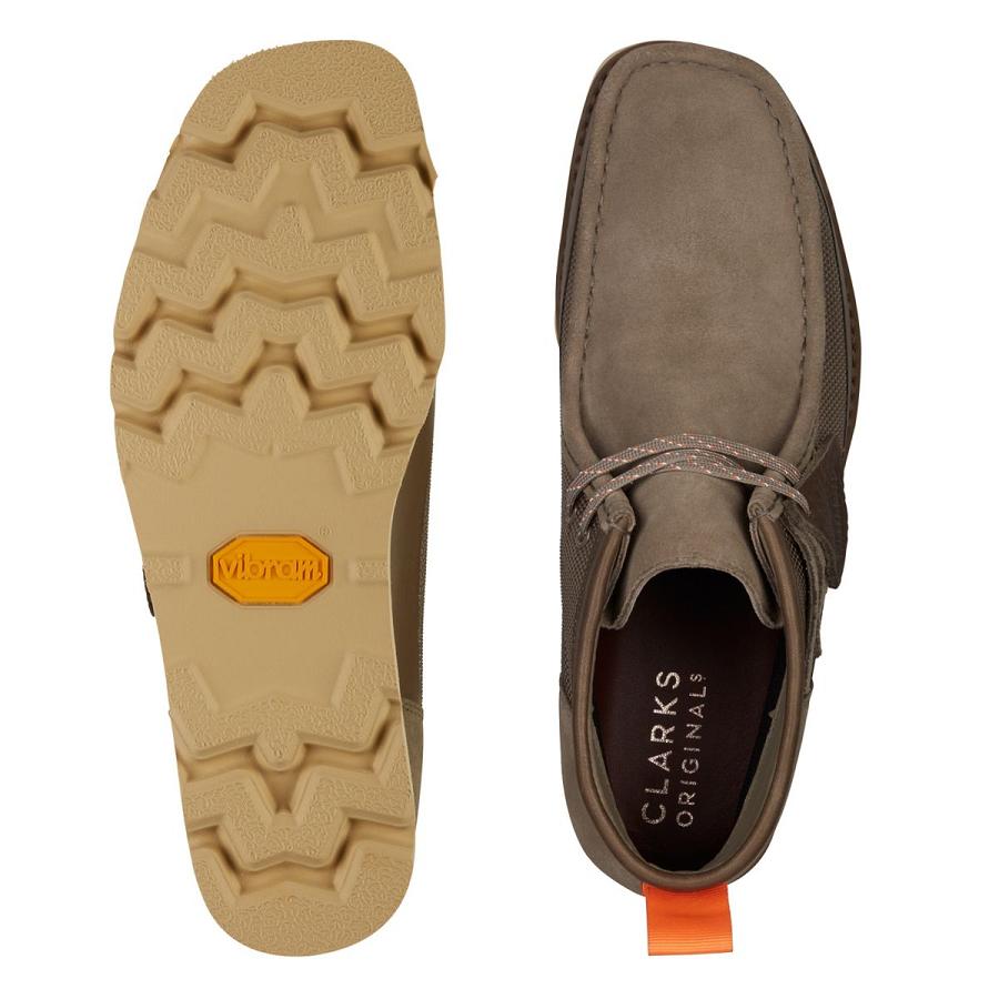 Grey Clarks Wallabee2.0GTX Combi Men's Boots | SG_KB119