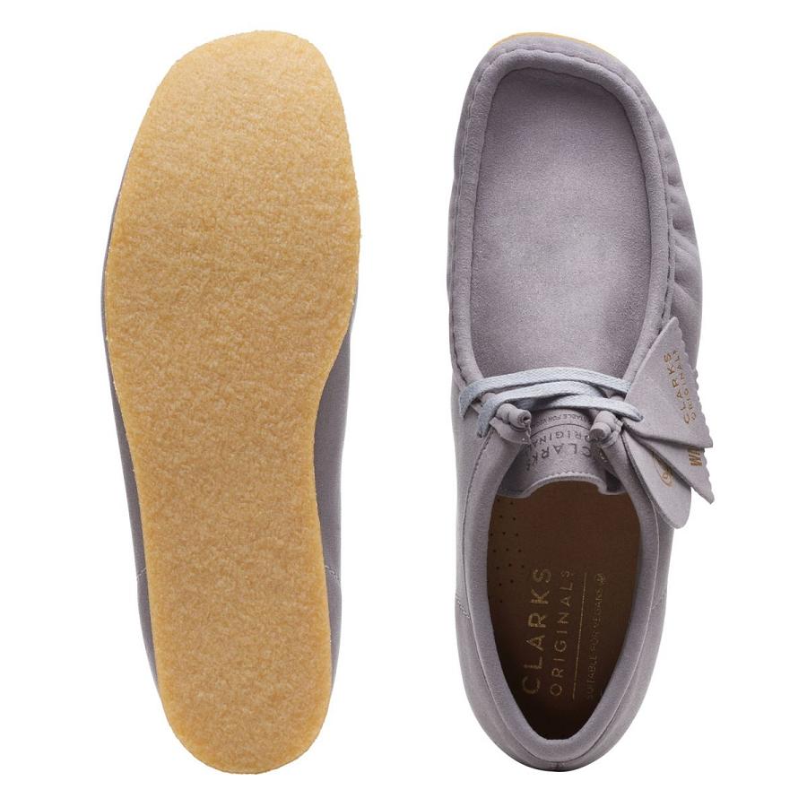 Grey Clarks Wallabee Vegan Men's Shoes | SG_BD113