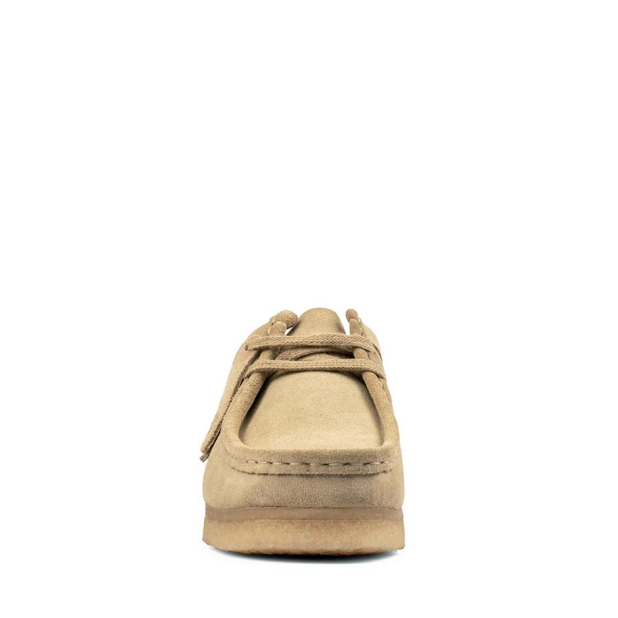 Khaki Clarks Wallabee Maple Suede Women's Shoes | SG_RV396