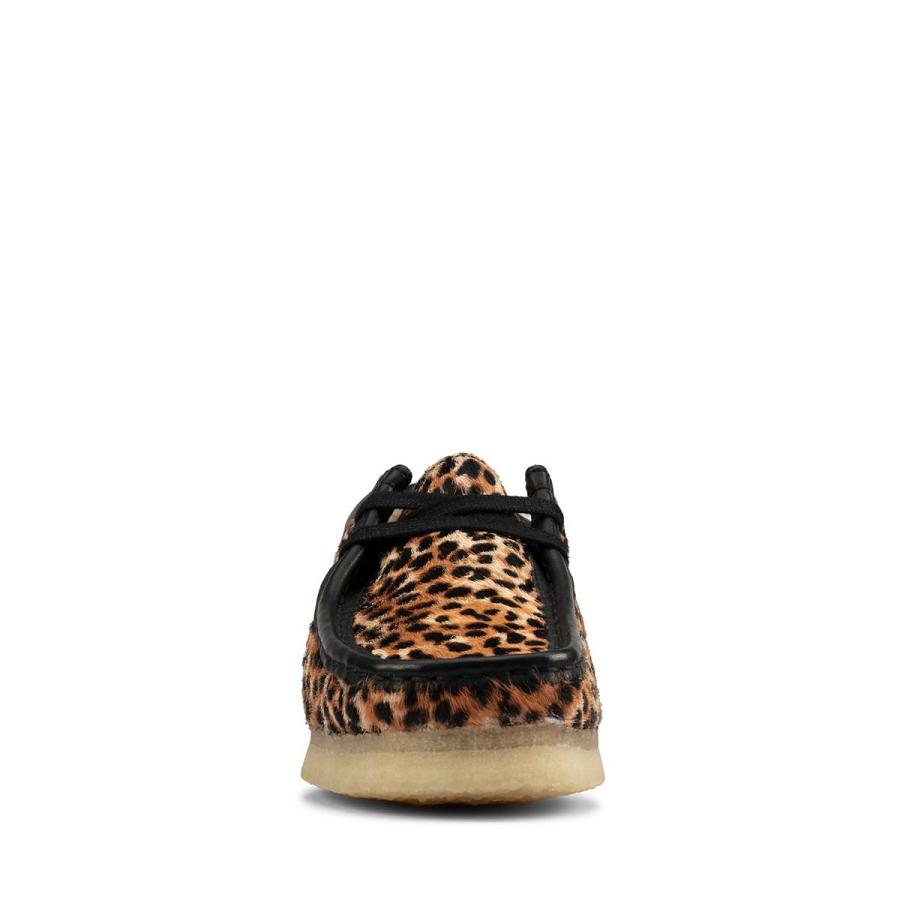 Leopard Clarks Wallabee Print Women's Shoes | SG_EQ397