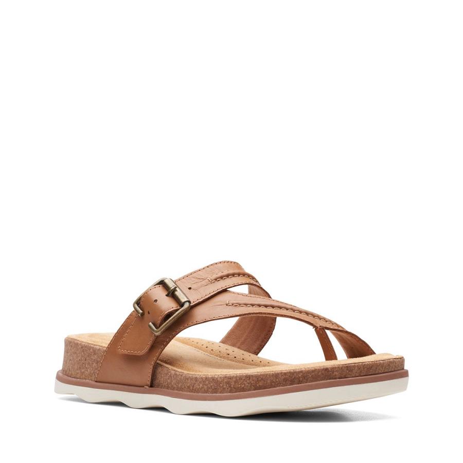 Light Brown Clarks Brynn Madi Women's Sandals | SG_MR175