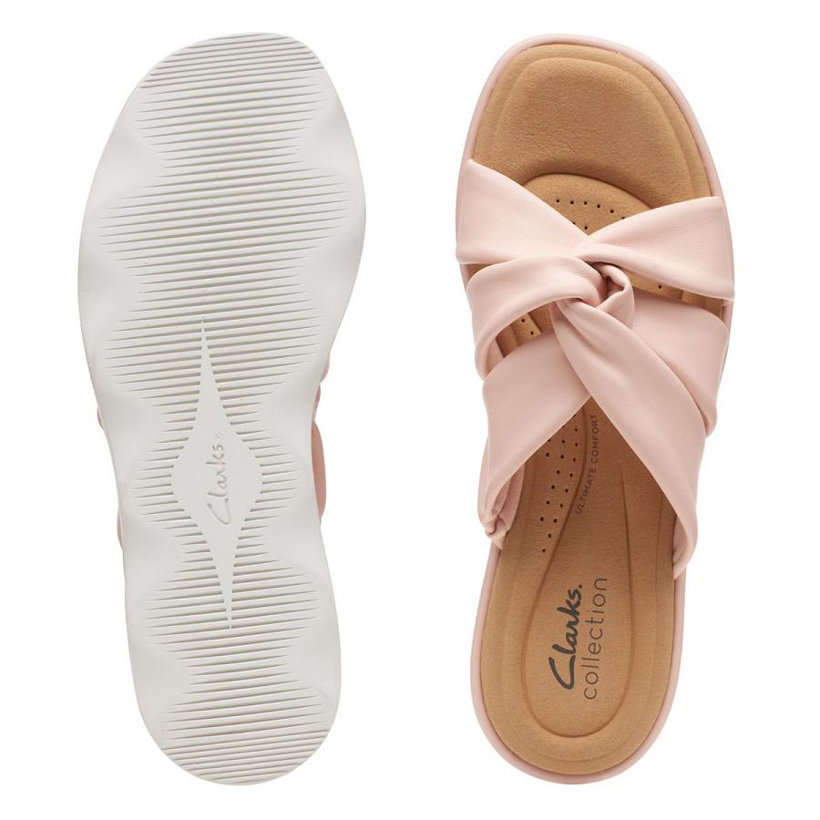 Light Pink Clarks Clara Charm Women's Sandals | SG_WC189