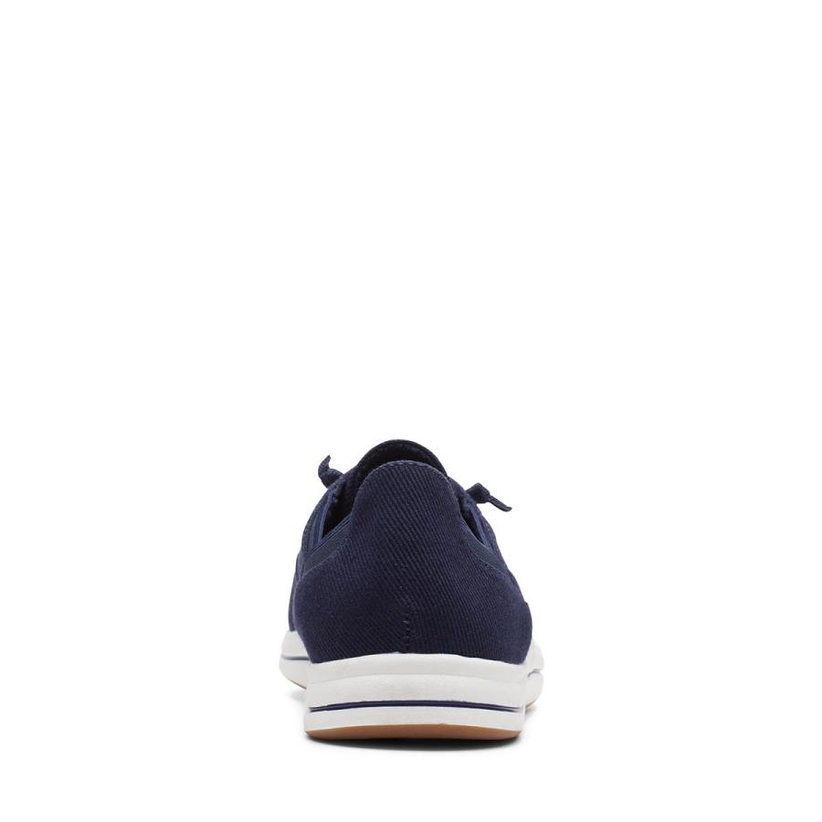 Navy Clarks Breeze Ave Women's Sneakers | SG_FA170