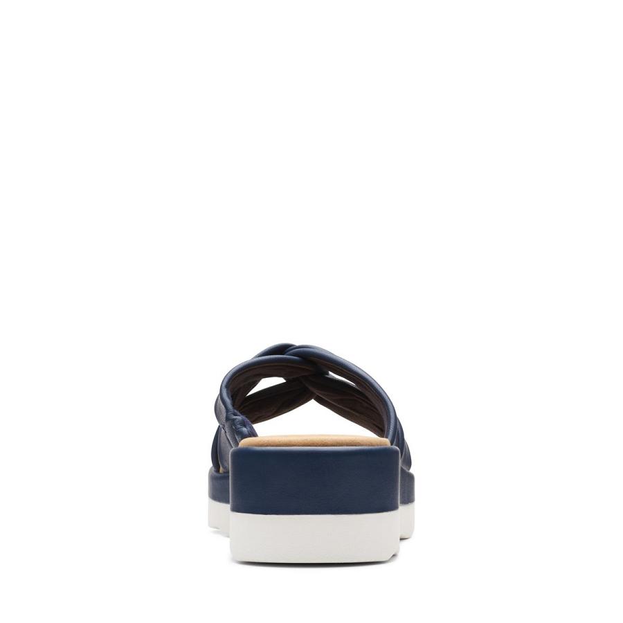 Navy Clarks Clara Charm Women's Sandals | SG_QF188