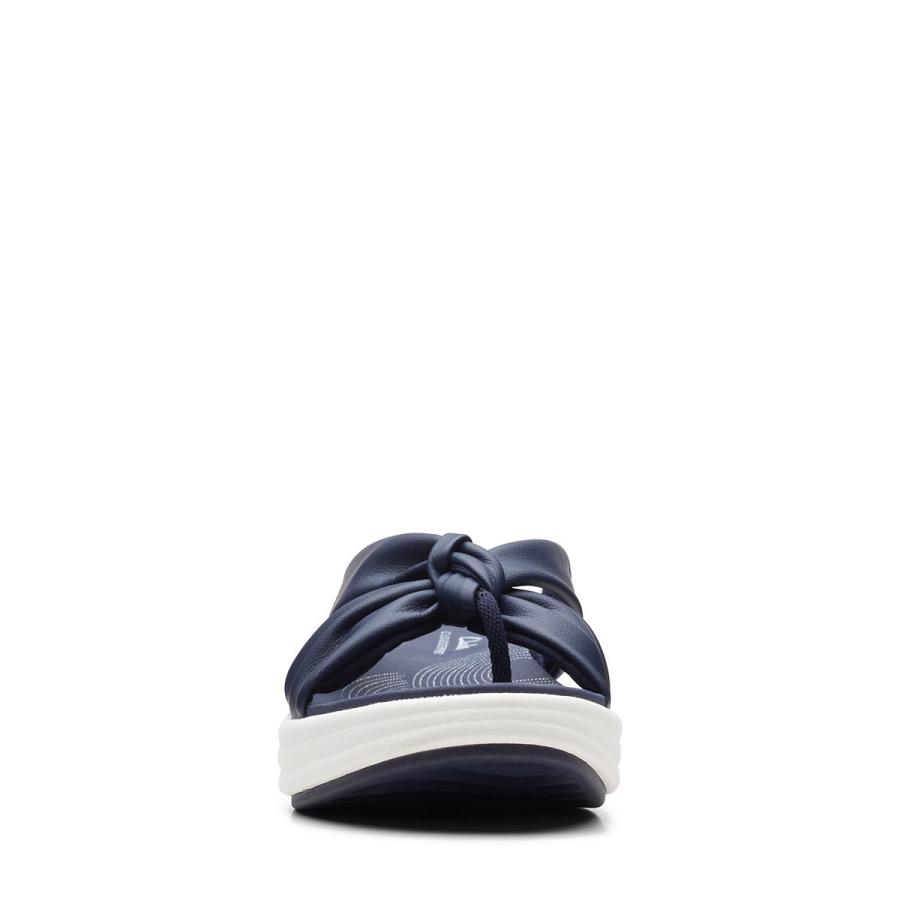 Navy Clarks Drift Ave Women's Sandals | SG_JX220