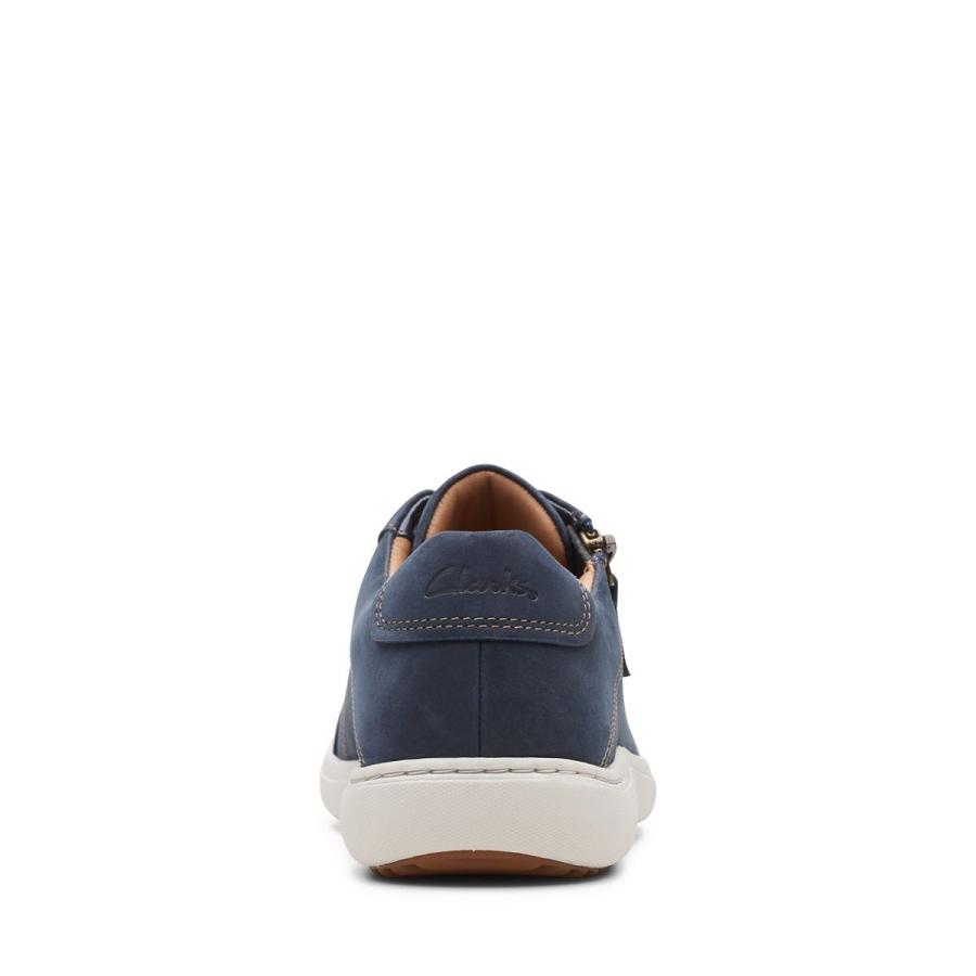 Navy Clarks Nalle Lace Nubuck Women's Sneakers | SG_RV300