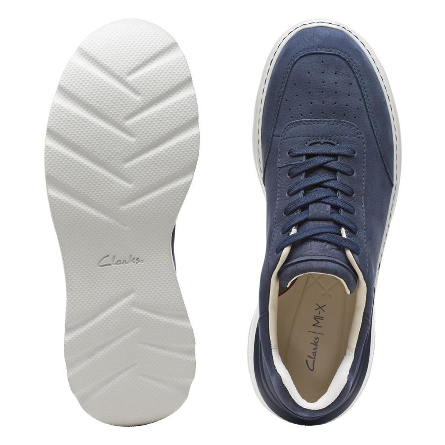 Navy Clarks Sprint Lite Lace Nubuck Men's Sneakers | SG_BD101