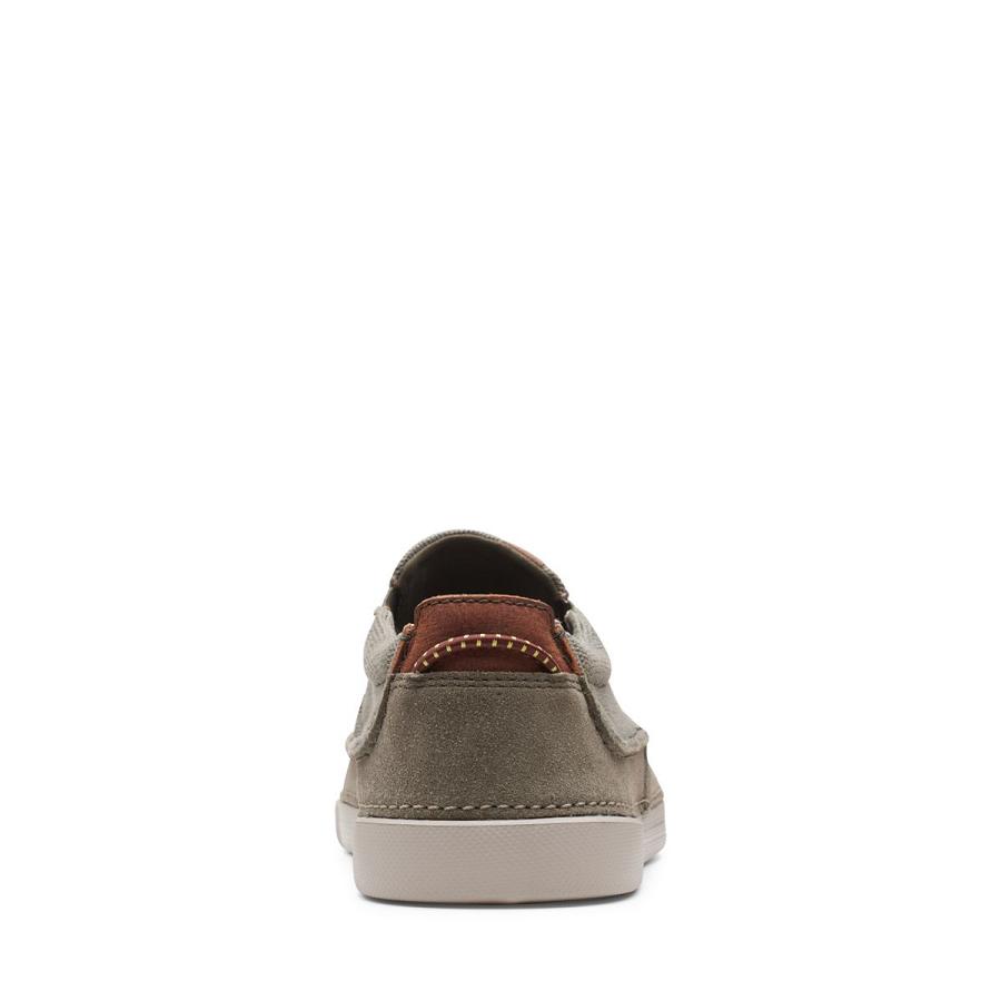 Olive Clarks Gereld Step Combi Men's Sneakers | SG_HZ63