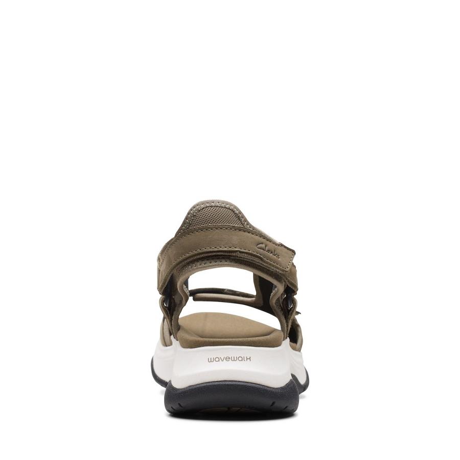 Olive Clarks Wave2.0 Skip. Combi Women's Sandals | SG_NE390