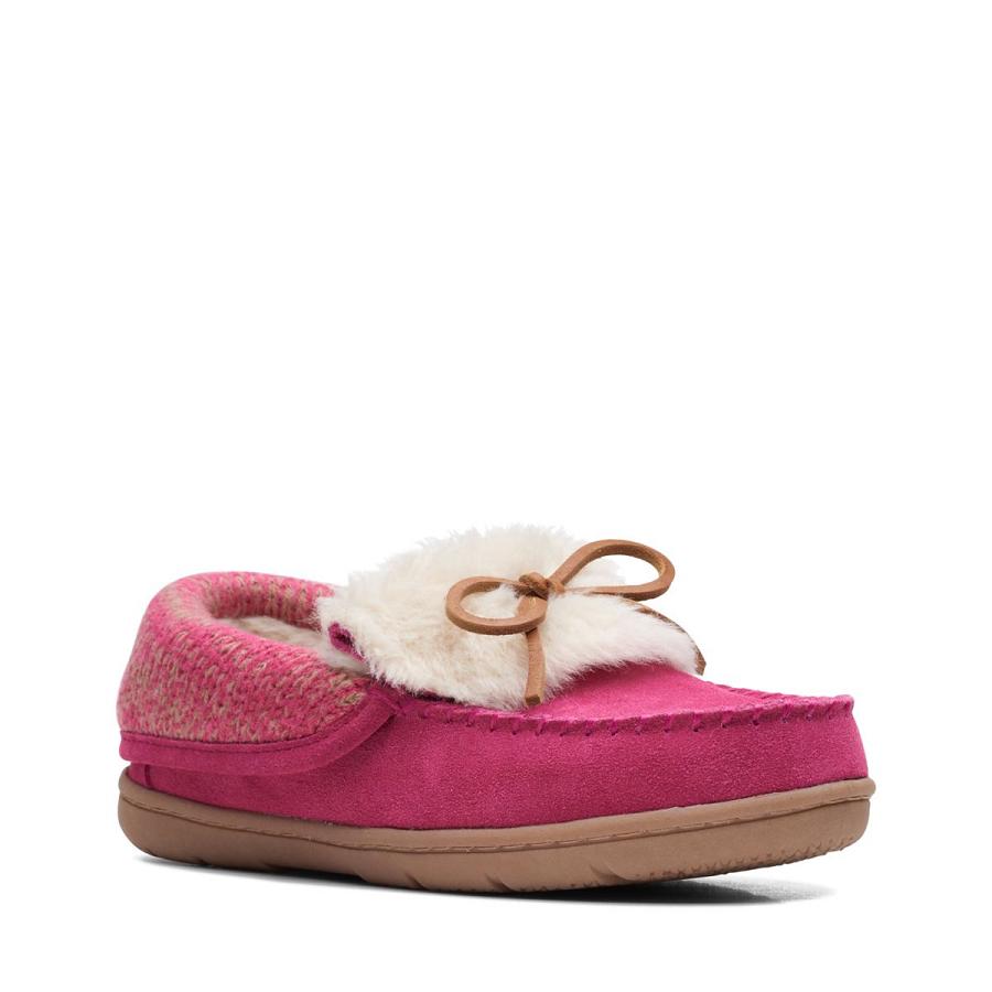 Pink Clarks Cecina Blair Women's Slippers | SG_NE186