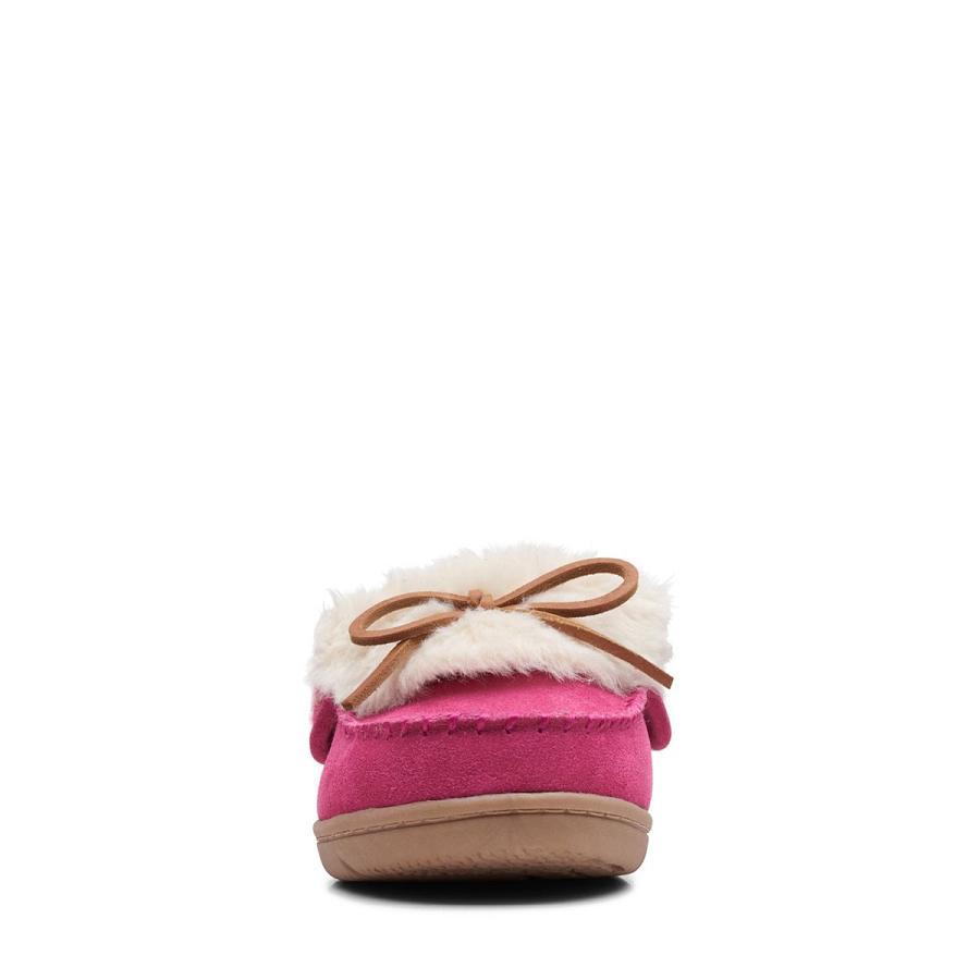 Pink Clarks Cecina Blair Women's Slippers | SG_NE186