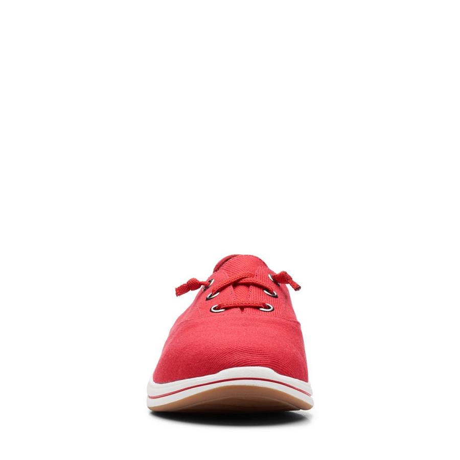 Red Clarks Breeze Ave Women's Sneakers | SG_RV168