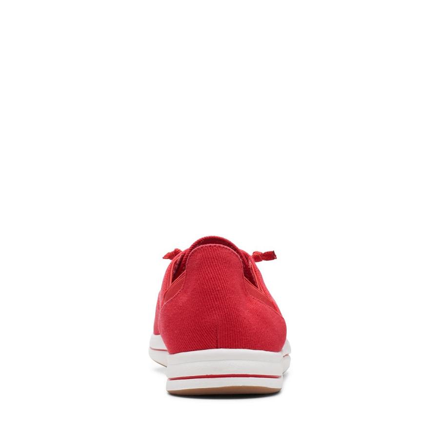 Red Clarks Breeze Ave Women's Sneakers | SG_RV168