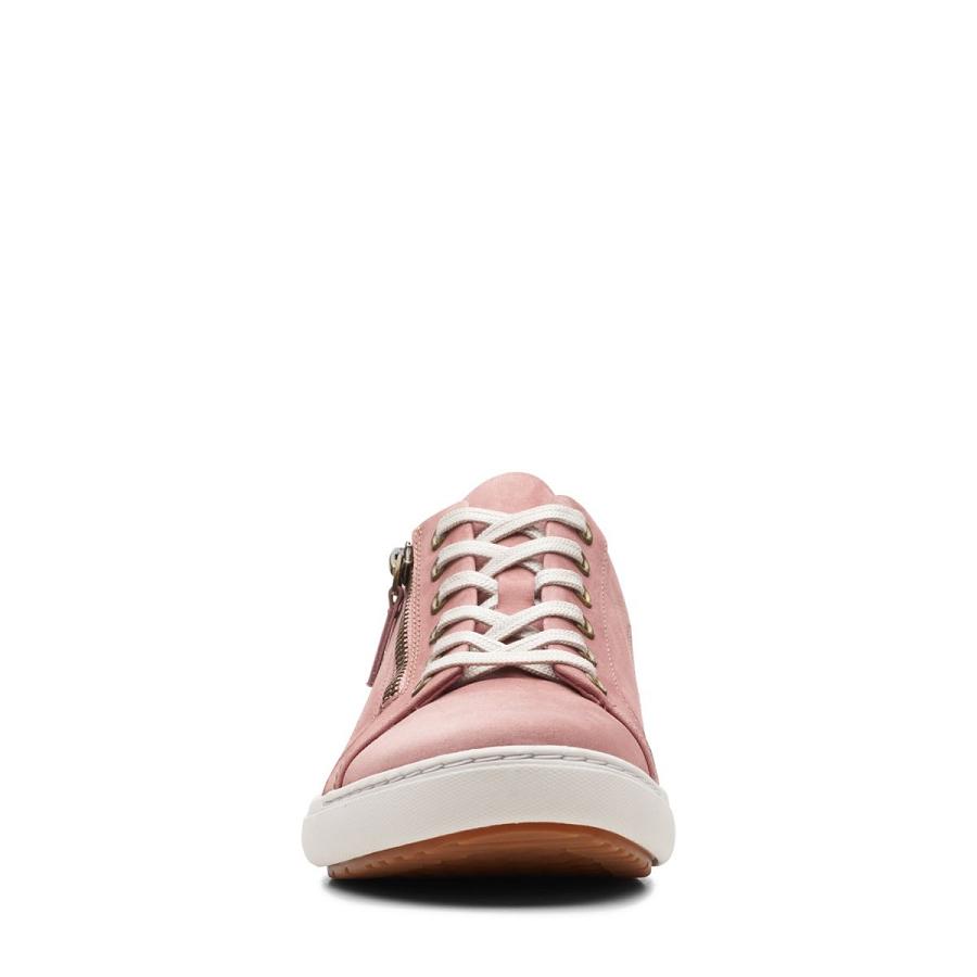 Rose Clarks Nalle Lace Women's Sneakers | SG_AH298