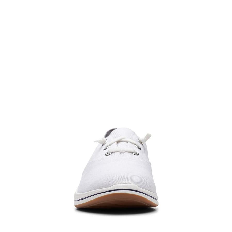 White Clarks Breeze Ave Women's Sneakers | SG_KB167