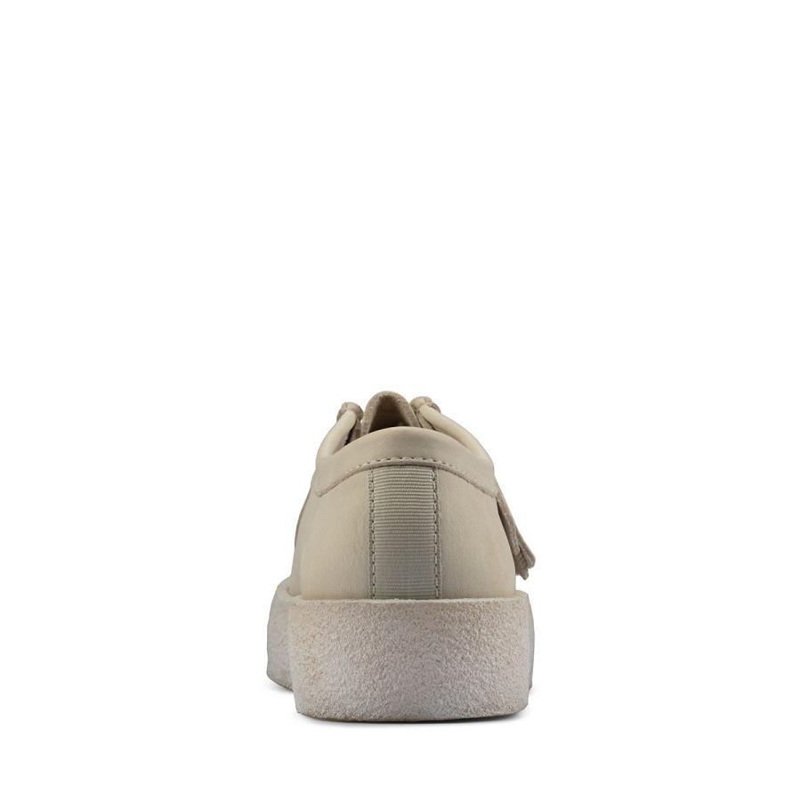 White Clarks Wallabee Cup Nubuck Men's Shoes | SG_EQ25